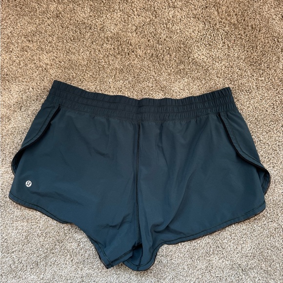 LULULEMON Teal running Shorts. Like new. - Picture 2 of 6